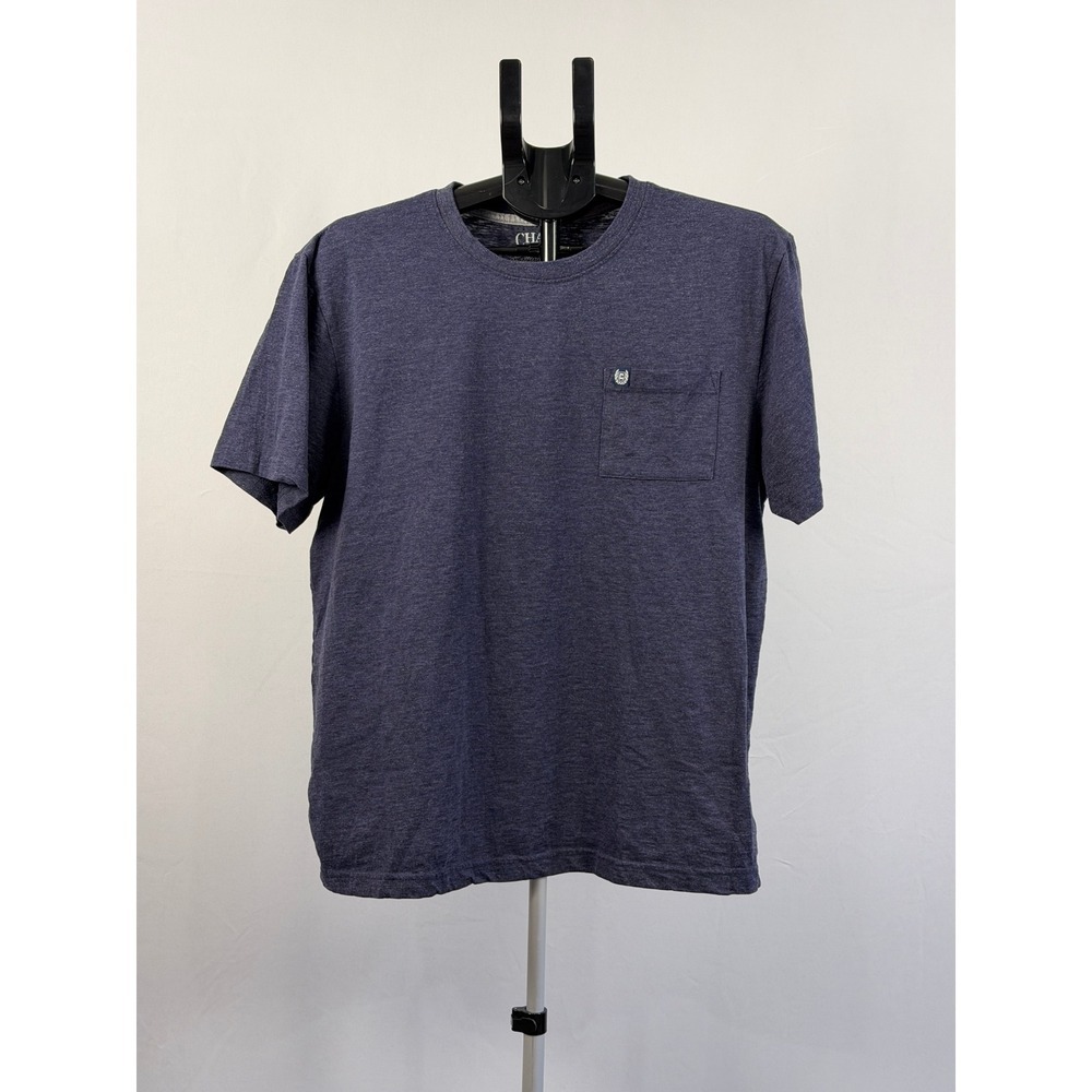 Chaps Mens Coastland Wash Crew Neck Short Sleeve Pocket T Shirt Large